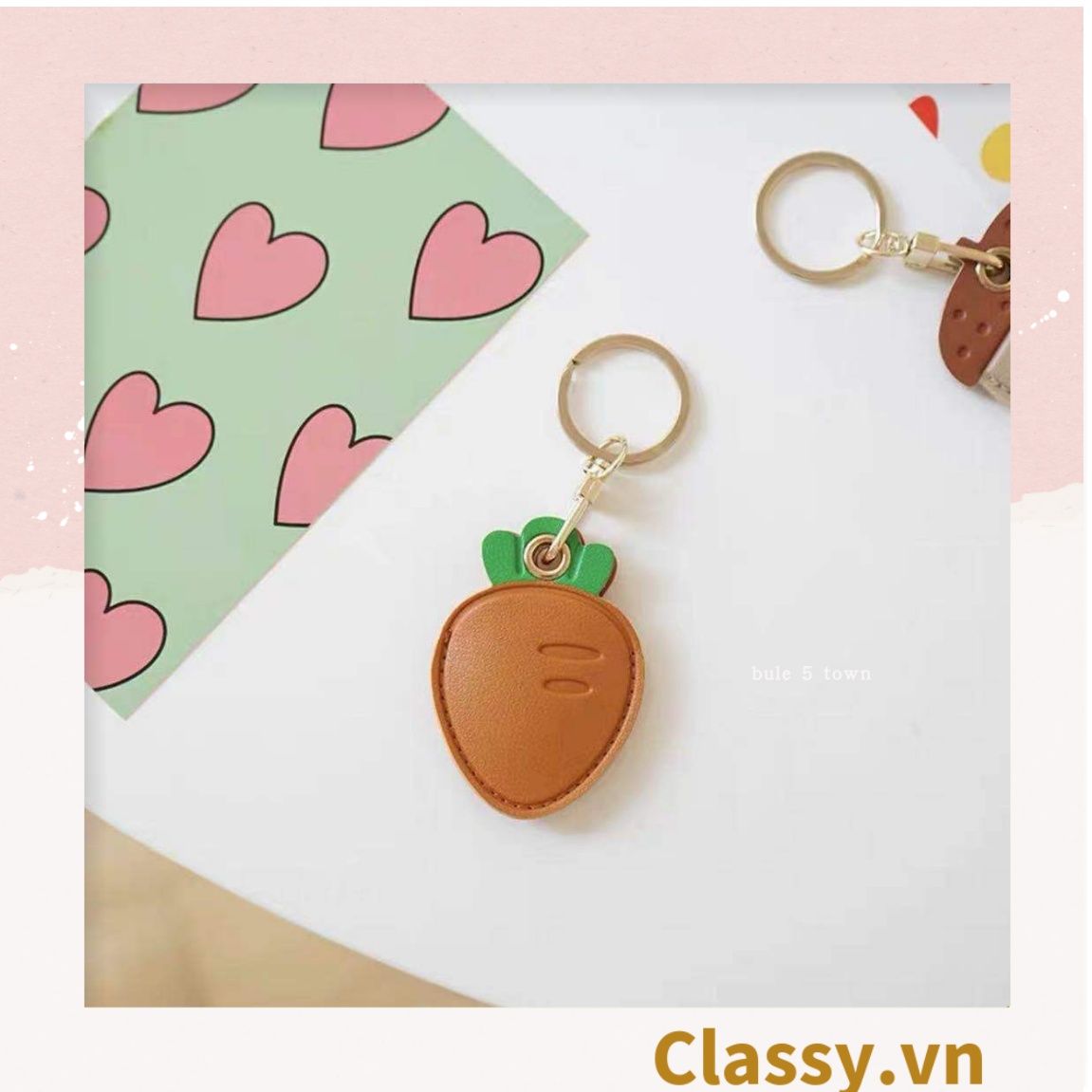 Móc chìa khóa đựng thẻ gửi xe, Vỏ bảo vệ Airtag nhiều hình xinh xắn họa tiết trẻ trung PK657
