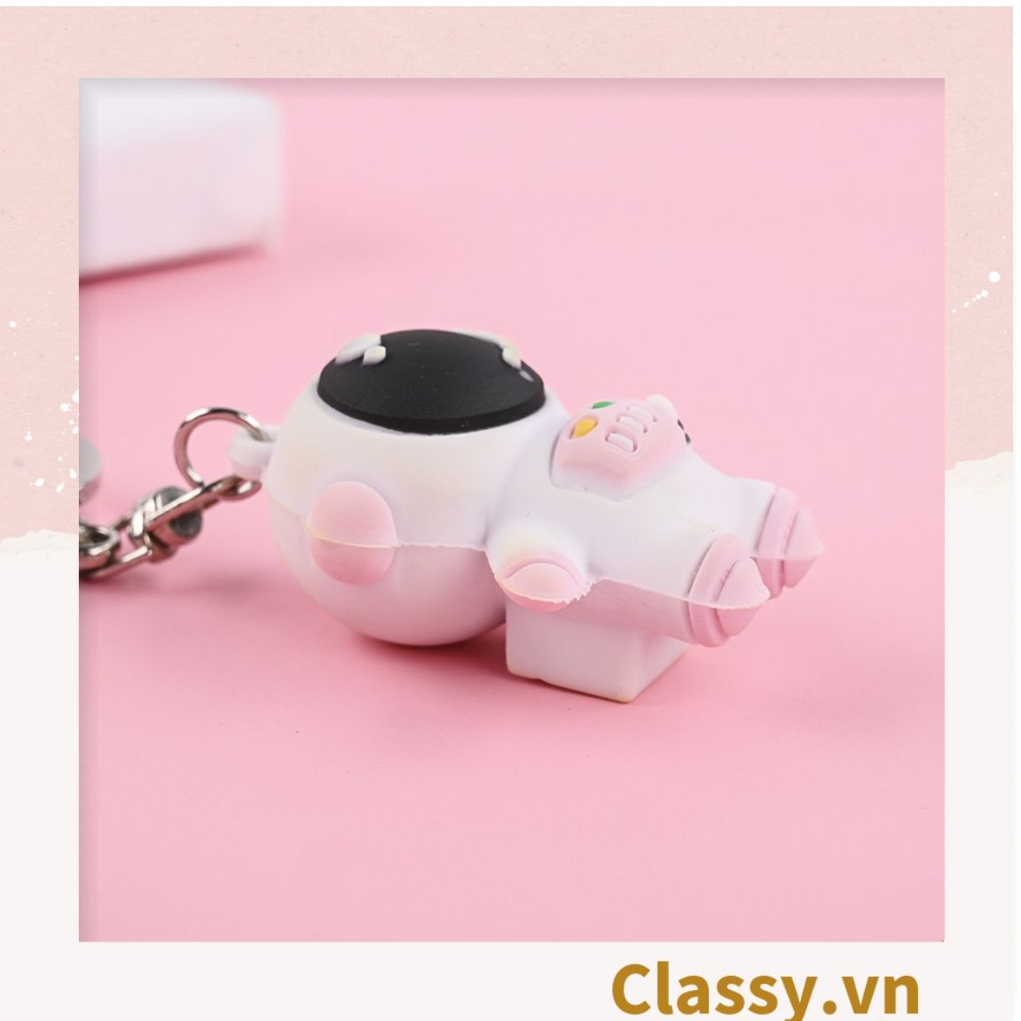 Móc khóa hoạt hình 3D sáng tạo chất liệu cao su dẻo treo móc khóa, túi xách PK698