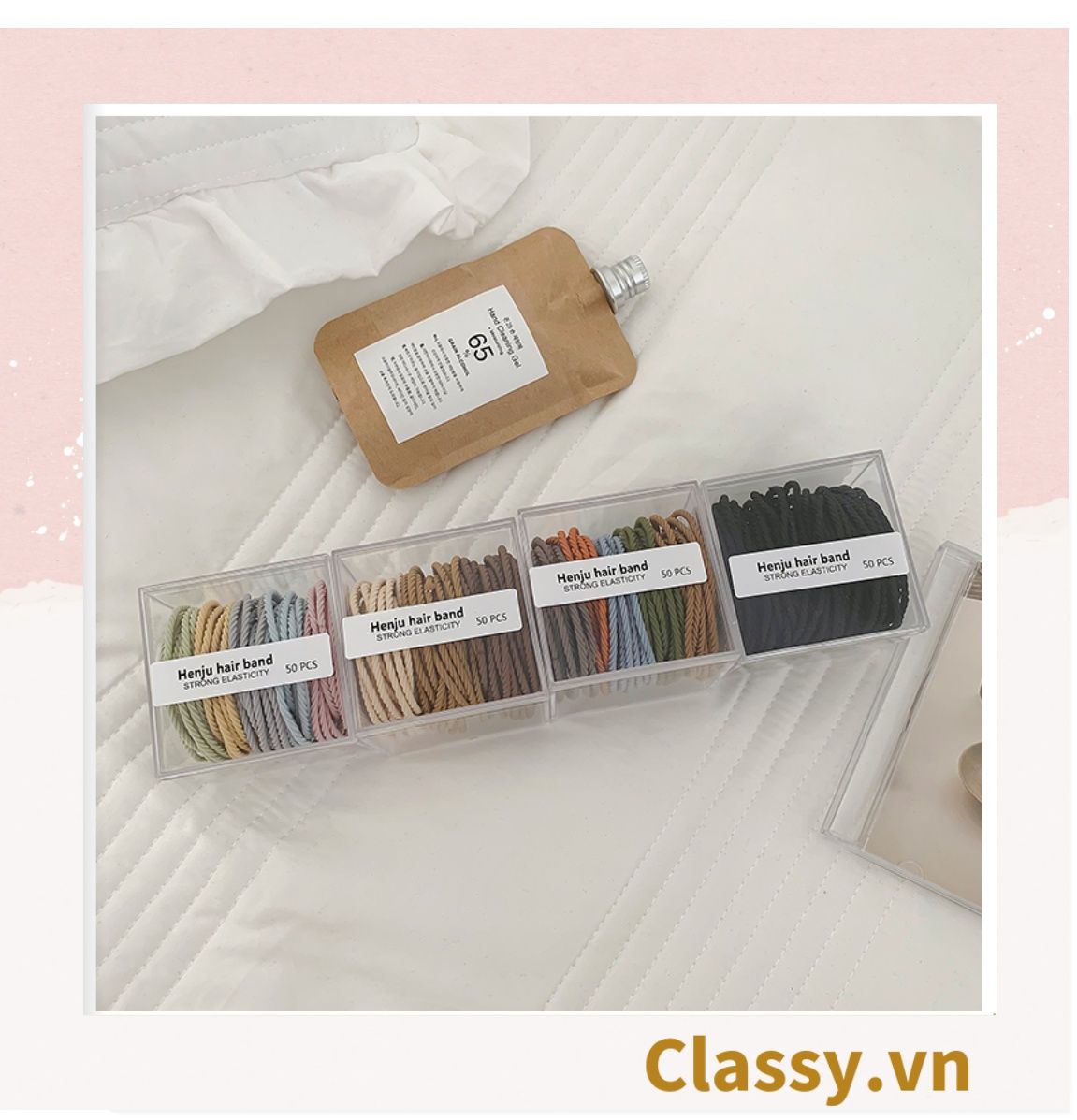 COMBO 10 Dây chun xoắn buộc tóc, cột tóc chất liệu bền dai phong cách hàn quốc cho bạn gái PK704