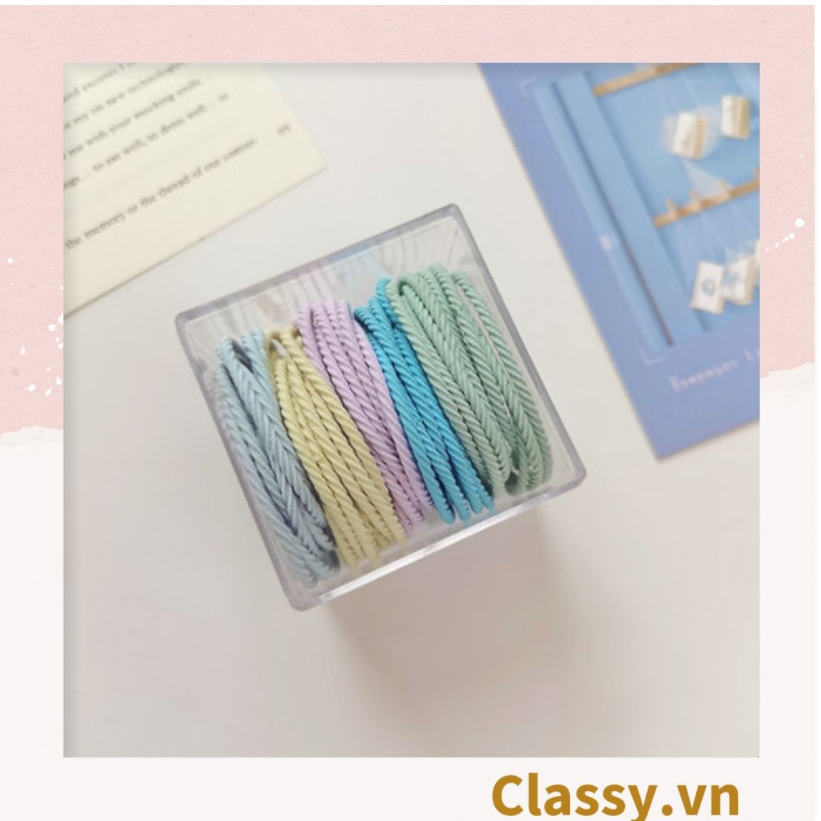 COMBO 10 Dây chun xoắn buộc tóc, cột tóc chất liệu bền dai phong cách hàn quốc cho bạn gái PK704
