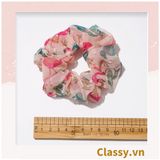  Scrunchies buộc tóc  nhiều họa tiết; họa tiết trái cây nữ tính thanh lịch PK707-PK708 