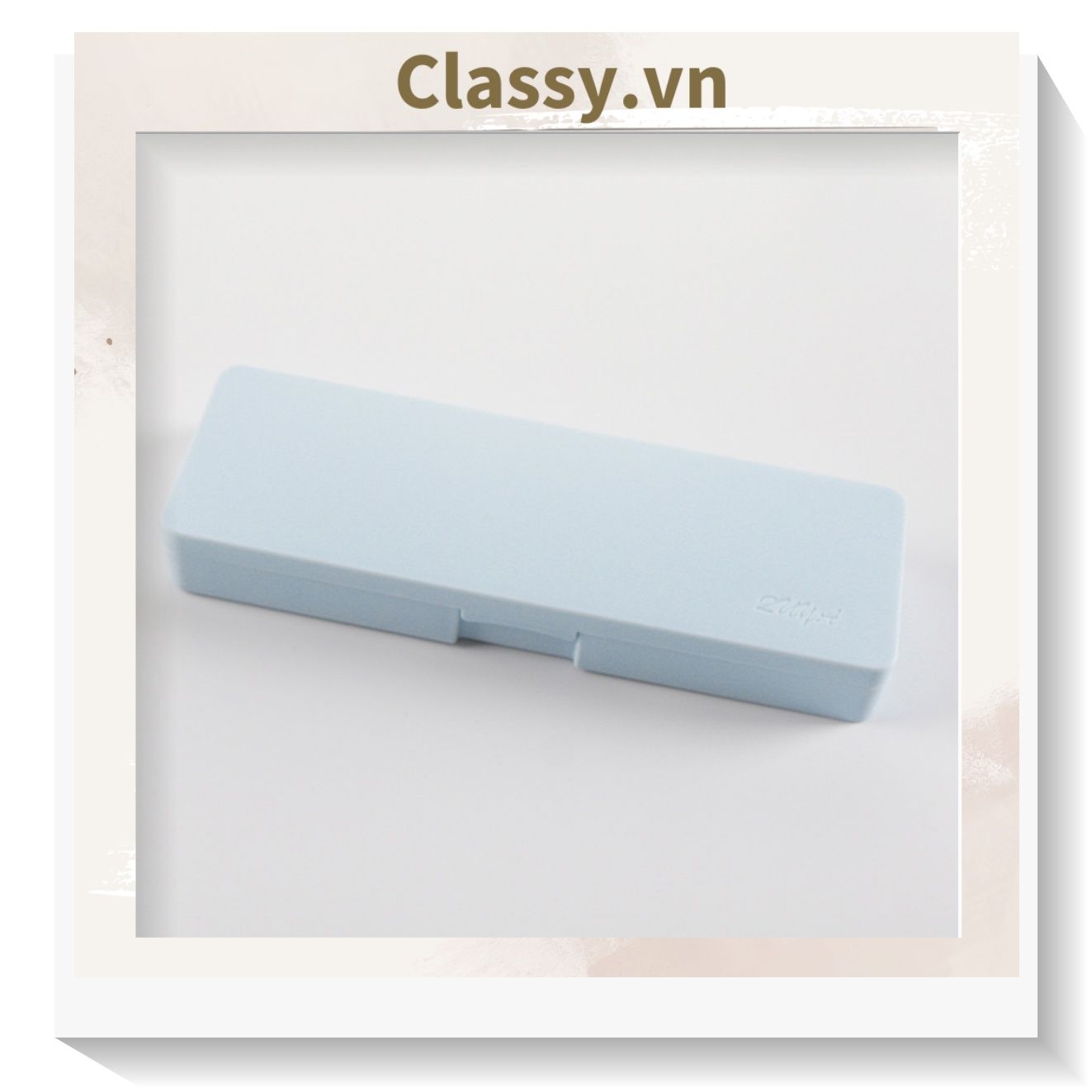  PK725 Hộp đựng bút chất liệu nhựa màu pastel đính họa tiết hoạt hình ngộ nghĩnh xinh xẻo 