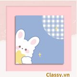  PK726 Tệp 50 tờ Giấy note ghi nhớ Post-It, màu pastel dễ thương in hình hoạt hình; tiện dụng; kích thước 80X 80 Cm 