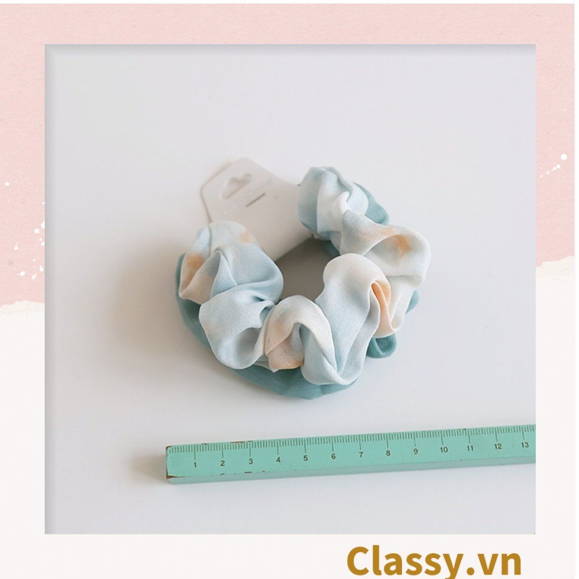  Scrunchies buộc tóc tông màu Gradient ngọt ngào, nữ tính thanh lịch PK733 