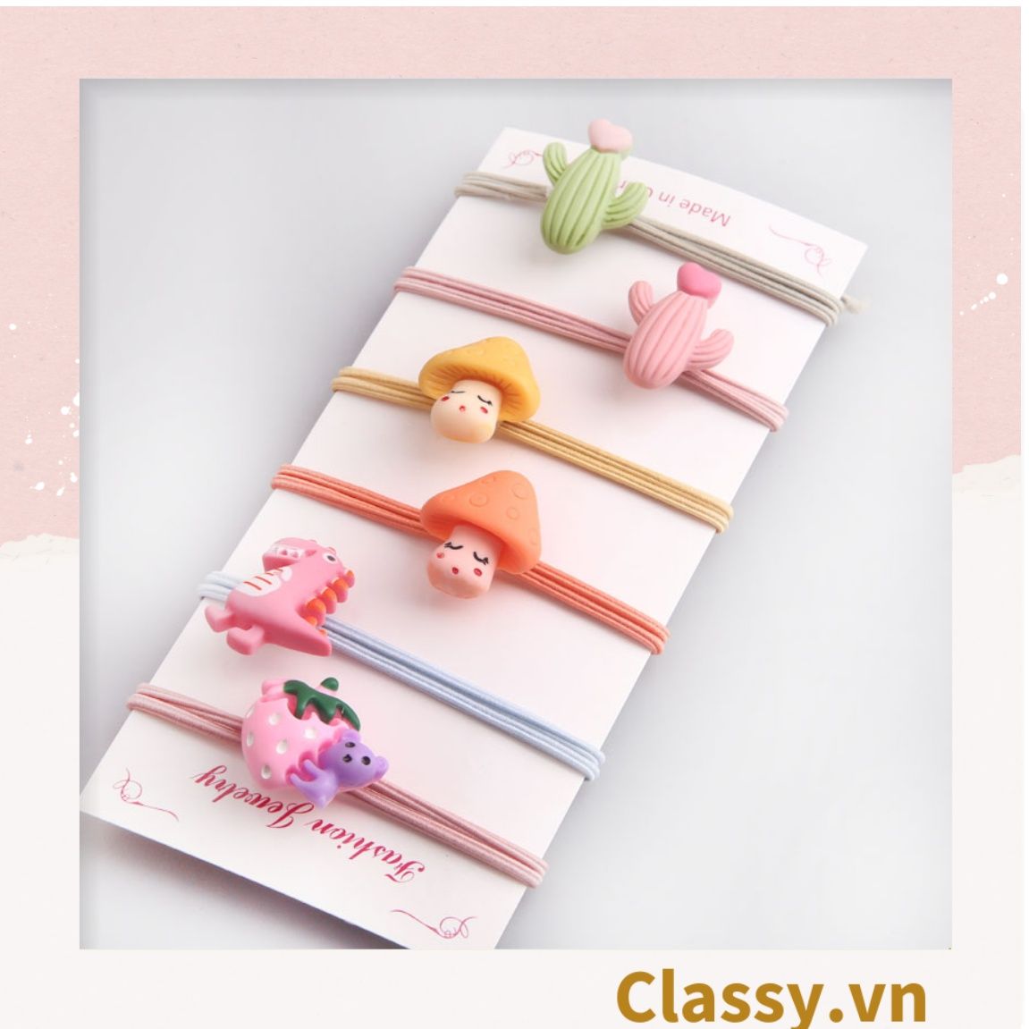 01 dây cột tóc đính hình chú cáo nhỏ, bền chắc giá rẻ, nữ tính PK736