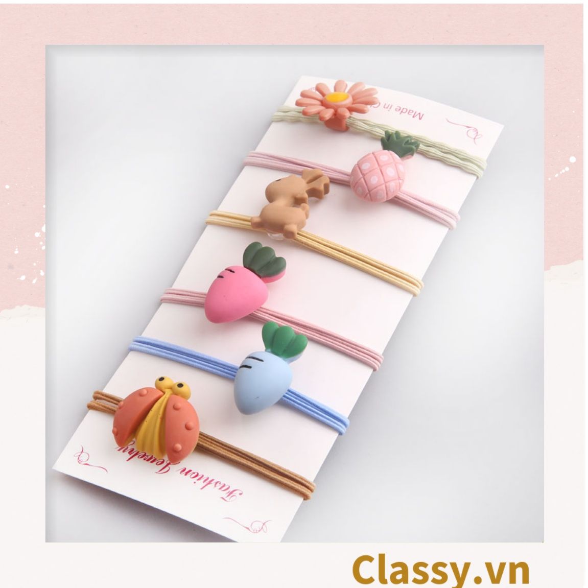 01 dây cột tóc đính hình chú cáo nhỏ, bền chắc giá rẻ, nữ tính PK736