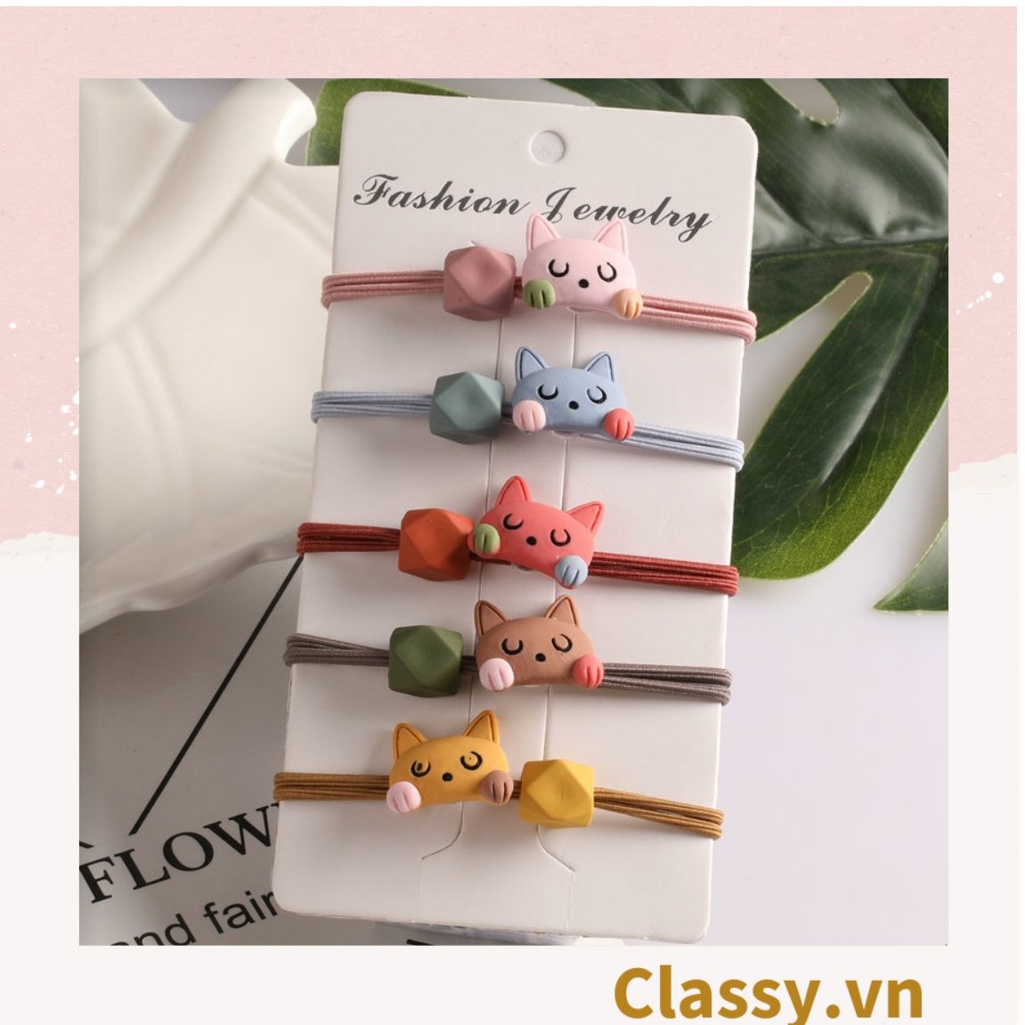 01 dây cột tóc đính hình chú cáo nhỏ, bền chắc giá rẻ, nữ tính PK736
