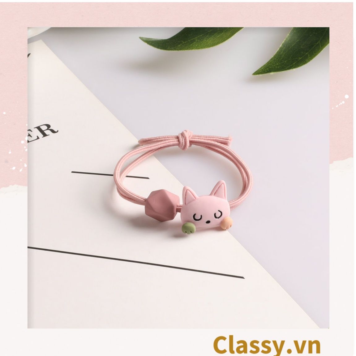 01 dây cột tóc đính hình chú cáo nhỏ, bền chắc giá rẻ, nữ tính PK736