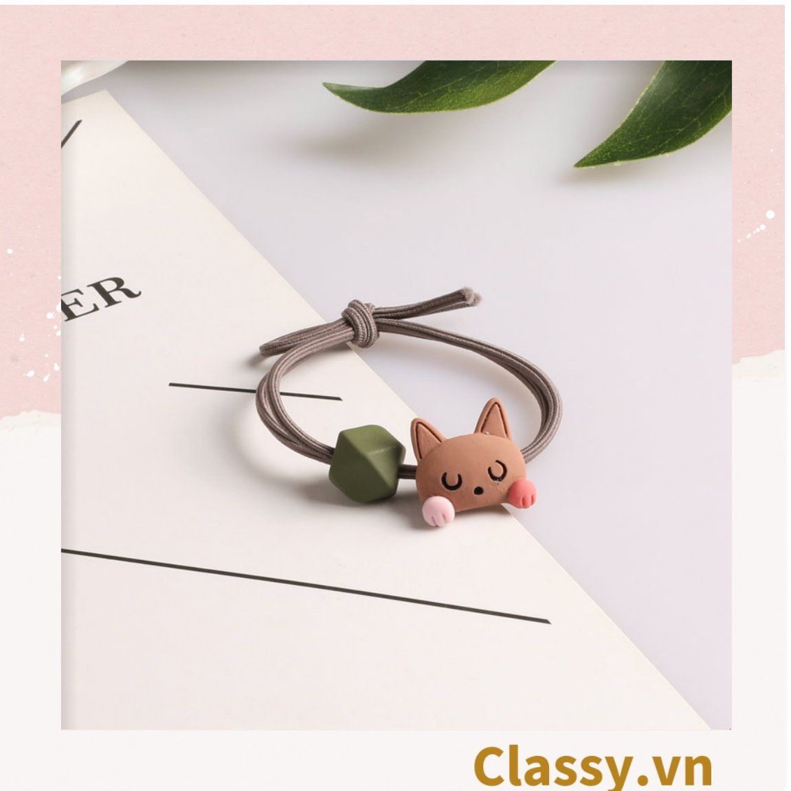 01 dây cột tóc đính hình chú cáo nhỏ, bền chắc giá rẻ, nữ tính PK736