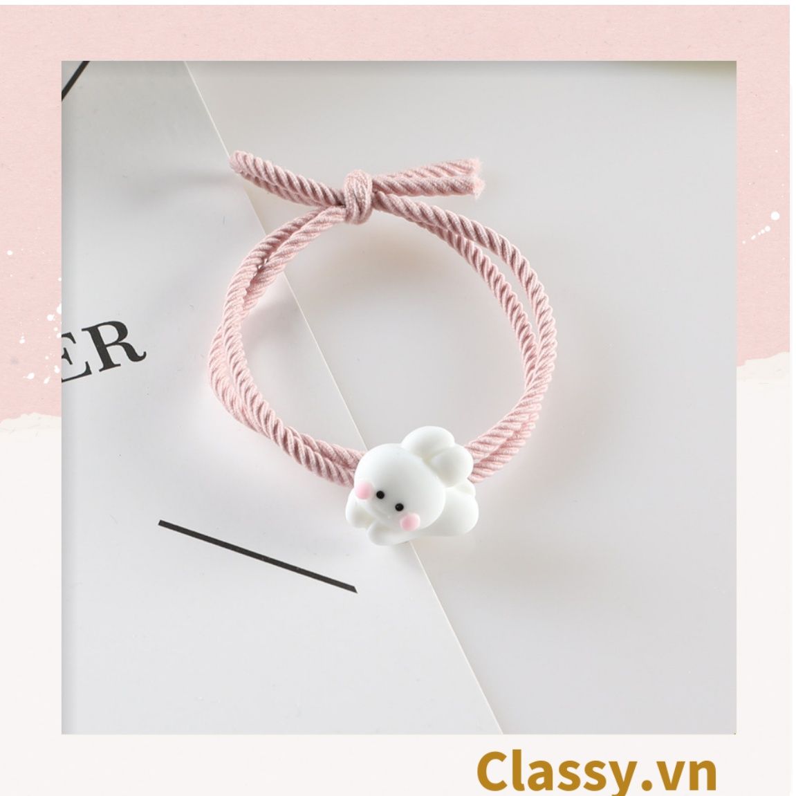 01 dây cột tóc đính hình chú cáo nhỏ, bền chắc giá rẻ, nữ tính PK736