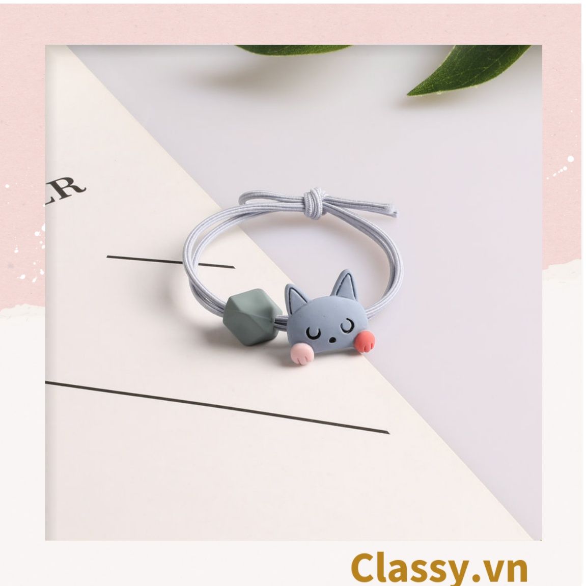 01 dây cột tóc đính hình chú cáo nhỏ, bền chắc giá rẻ, nữ tính PK736