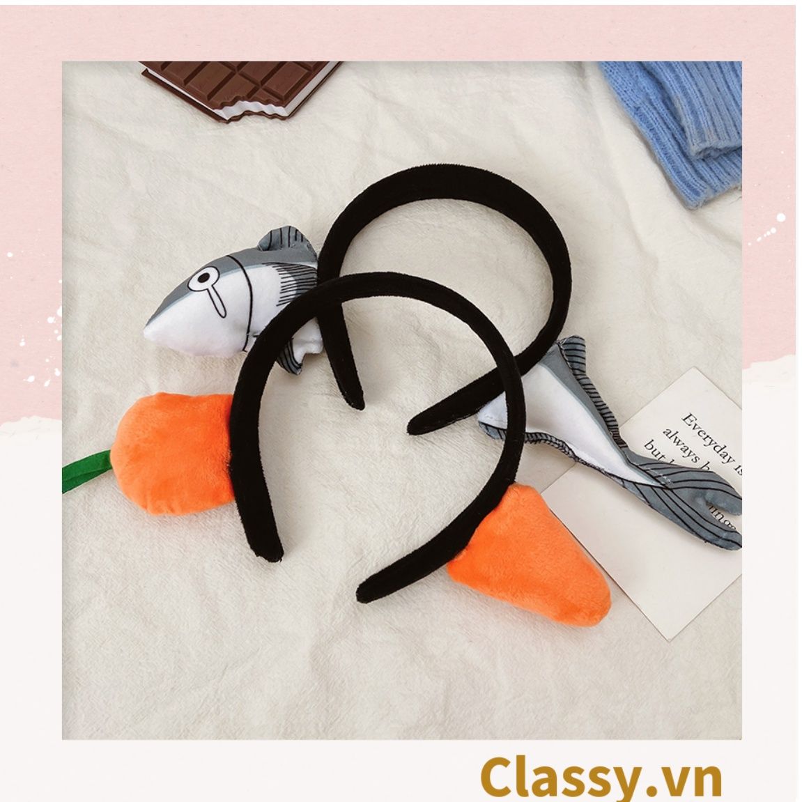 PK745 Cài tóc, băng đô, bờm tóc trùm qua đầu, nhiều hình dáng thú bông cute ngộ nghĩnh