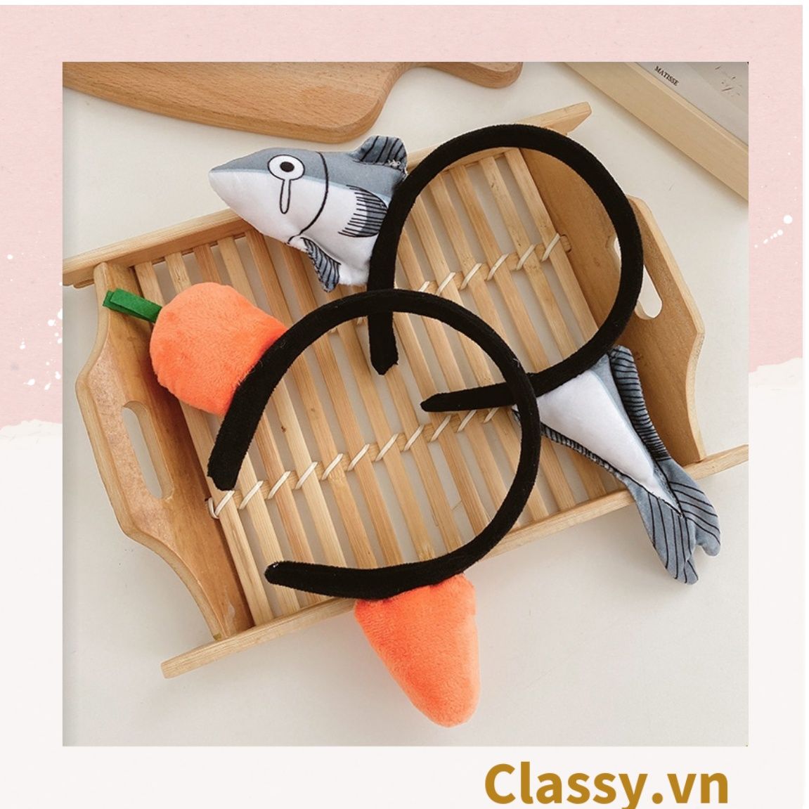 PK745 Cài tóc, băng đô, bờm tóc trùm qua đầu, nhiều hình dáng thú bông cute ngộ nghĩnh