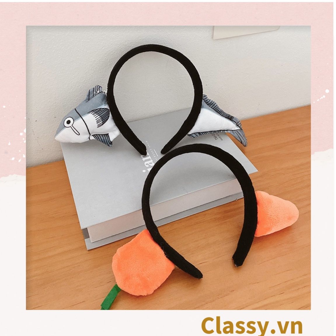 PK745 Cài tóc, băng đô, bờm tóc trùm qua đầu, nhiều hình dáng thú bông cute ngộ nghĩnh