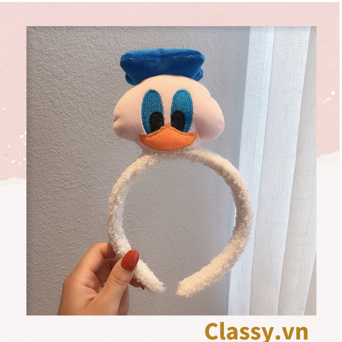 PK745 Cài tóc, băng đô, bờm tóc trùm qua đầu, nhiều hình dáng thú bông cute ngộ nghĩnh