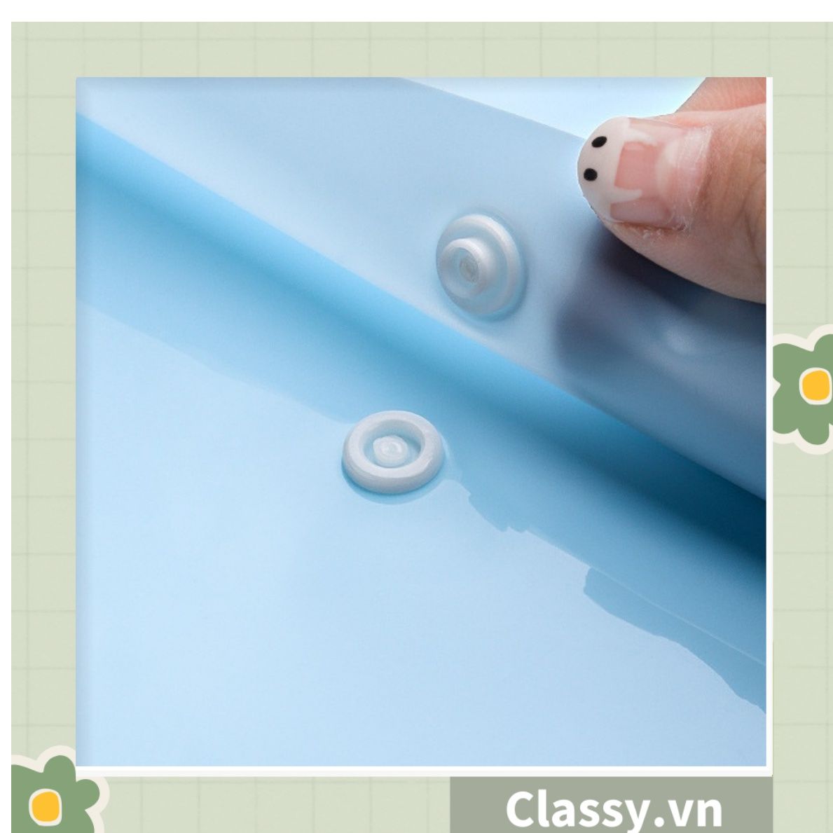 Túi Nút File Đựng Tài Liệu My Clear Bag A4 Nhiều Màu Bìa Đựng Tài Liệu Văn Phòng Lưu Trữ Hồ Sơ Giấy Tờ Classy Basic PK778