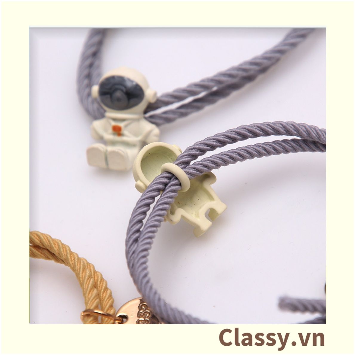 01 dây cột tóc đính hình phi hành gia ngộ nghĩnh PK780- phong cách Hàn Quốc