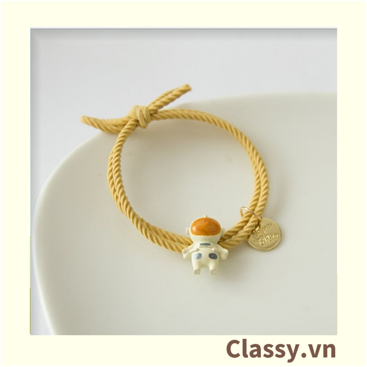 01 dây cột tóc đính hình phi hành gia ngộ nghĩnh PK780- phong cách Hàn Quốc