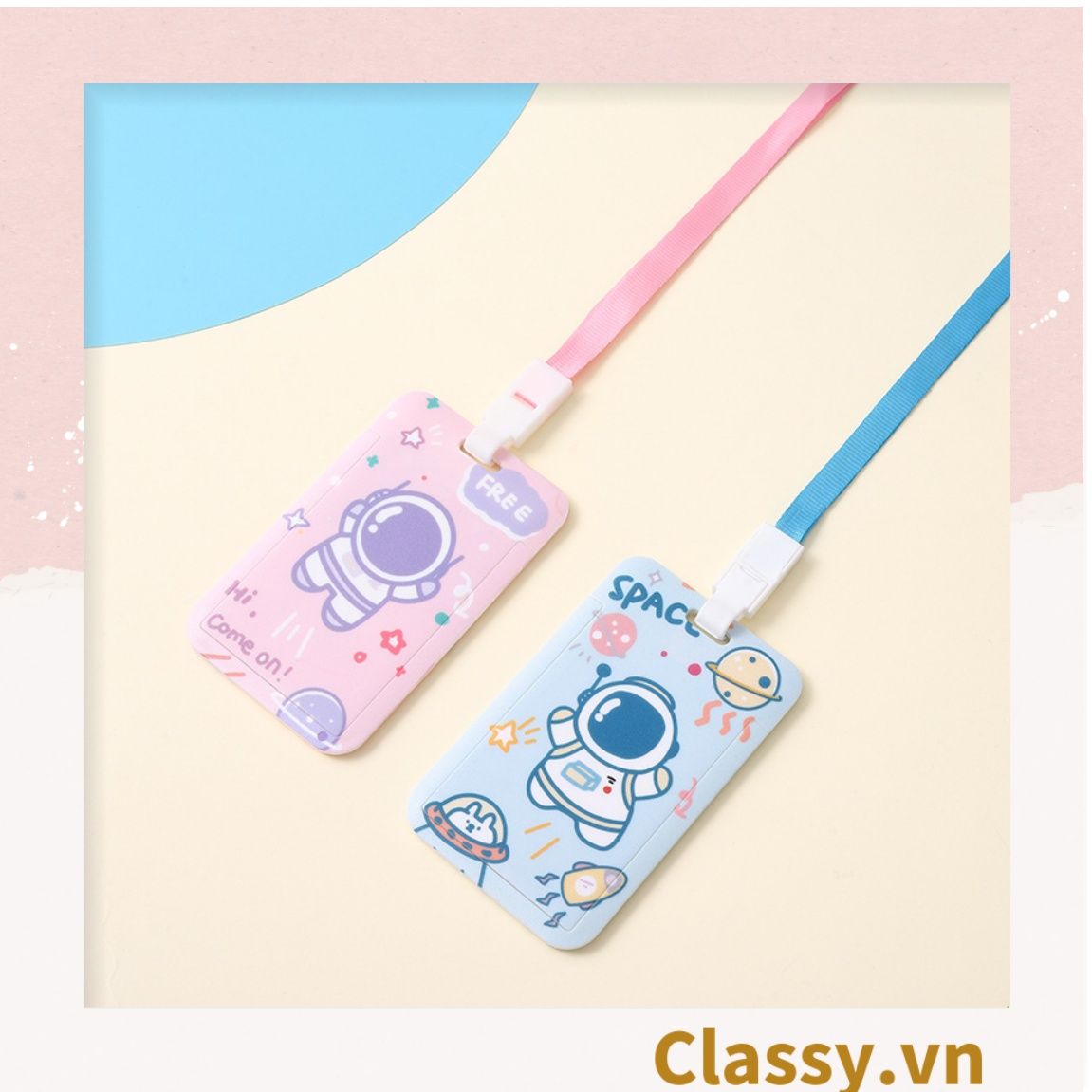 PK798 Bao đựng thẻ cứng đựng thẻ cửa, thẻ xe bus, thẻ ngân hàng, móc chìa khóa dành cho sinh viên, nhân viên văn phòng