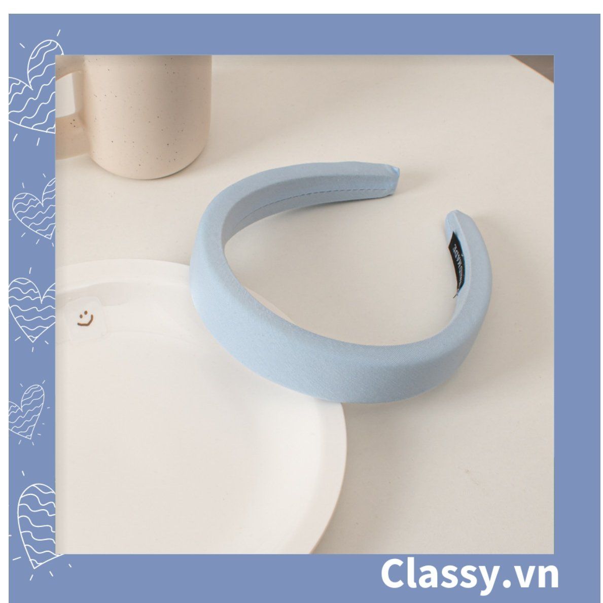 PK910 Băng đô cài tóc tông màu xanh dương nhiều màu kiểu xinh xắn thanh lịch