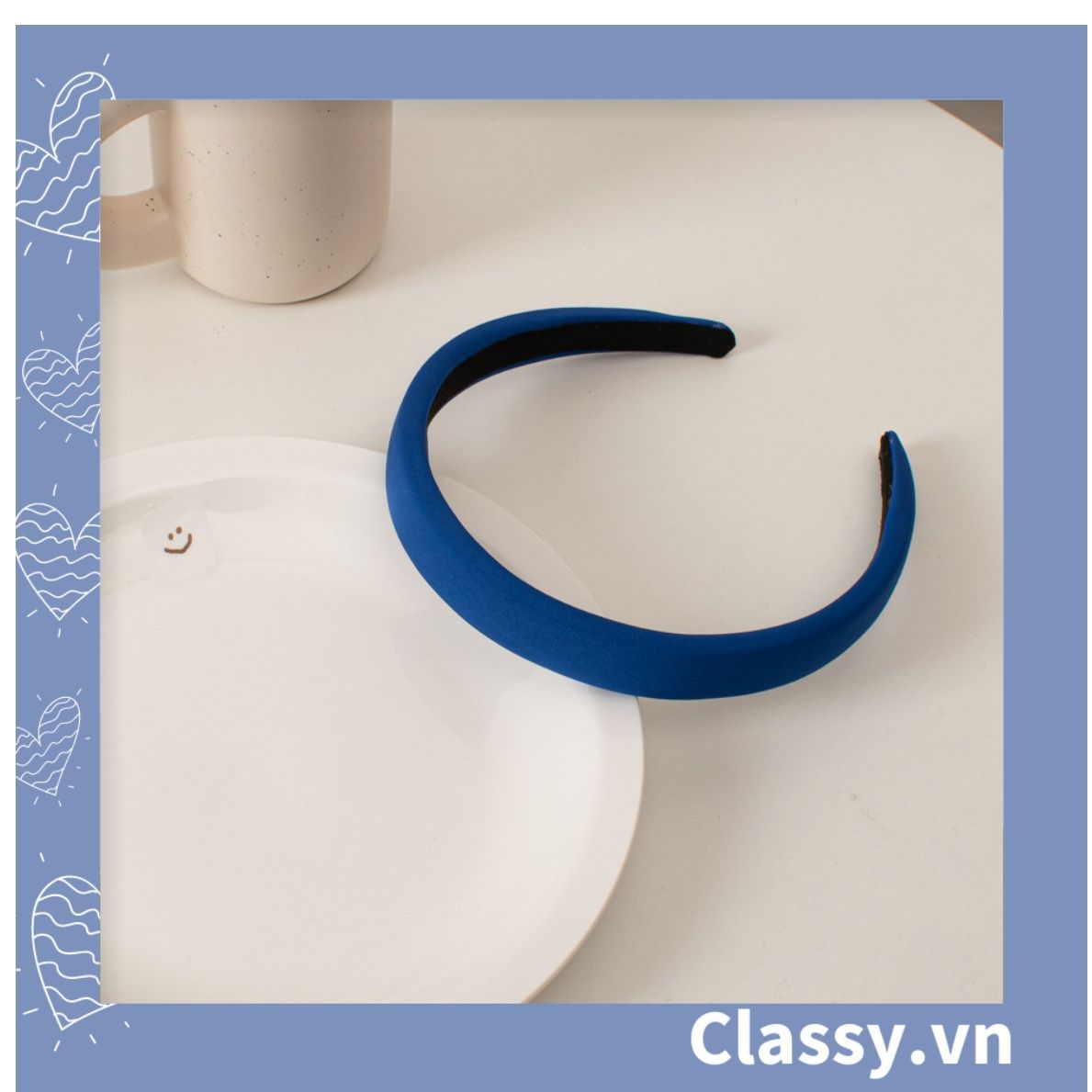 PK910 Băng đô cài tóc tông màu xanh dương nhiều màu kiểu xinh xắn thanh lịch