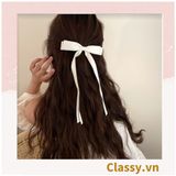  Kẹp tóc đính nơ thanh lịch nữ tính dành cho nữ, dây dài phong cách tiên tử PK911 