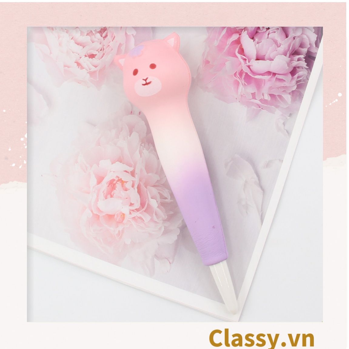 Bút Véo Bút viết squishy siêu dễ thương phục hồi sáng tạo ngòi 0.5mm nhiều màu tùy chọn cho học sinh/sinh viên; dùng viết lên sổ lưu bút, quà tặng, thiệp PK924