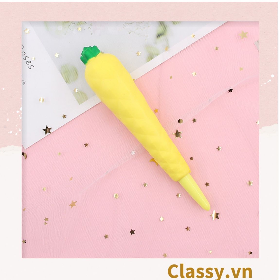 Bút Véo Bút viết squishy siêu dễ thương phục hồi sáng tạo ngòi 0.5mm nhiều màu tùy chọn cho học sinh/sinh viên; dùng viết lên sổ lưu bút, quà tặng, thiệp PK924