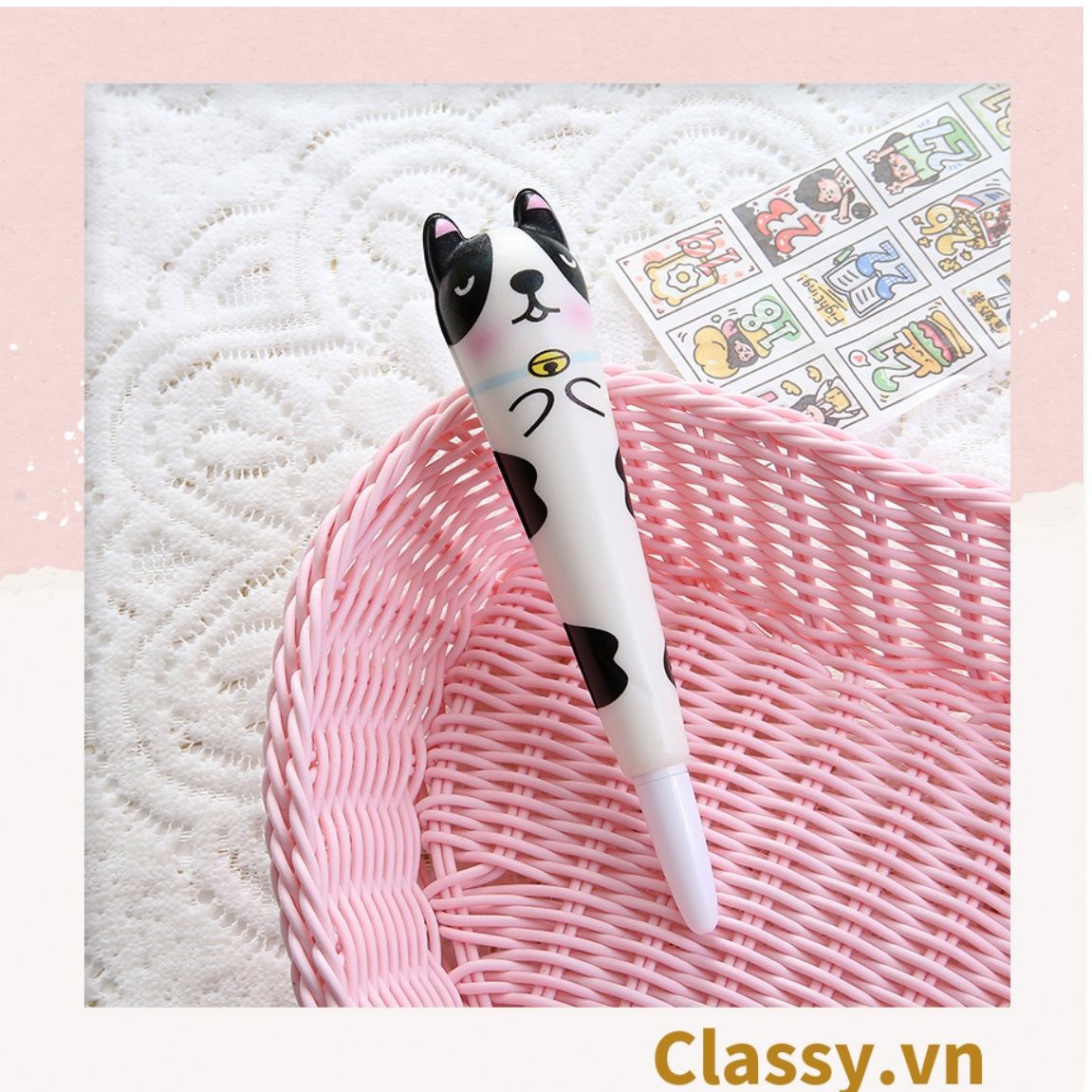 Bút Véo Bút viết squishy siêu dễ thương phục hồi sáng tạo ngòi 0.5mm nhiều màu tùy chọn cho học sinh/sinh viên; dùng viết lên sổ lưu bút, quà tặng, thiệp PK924