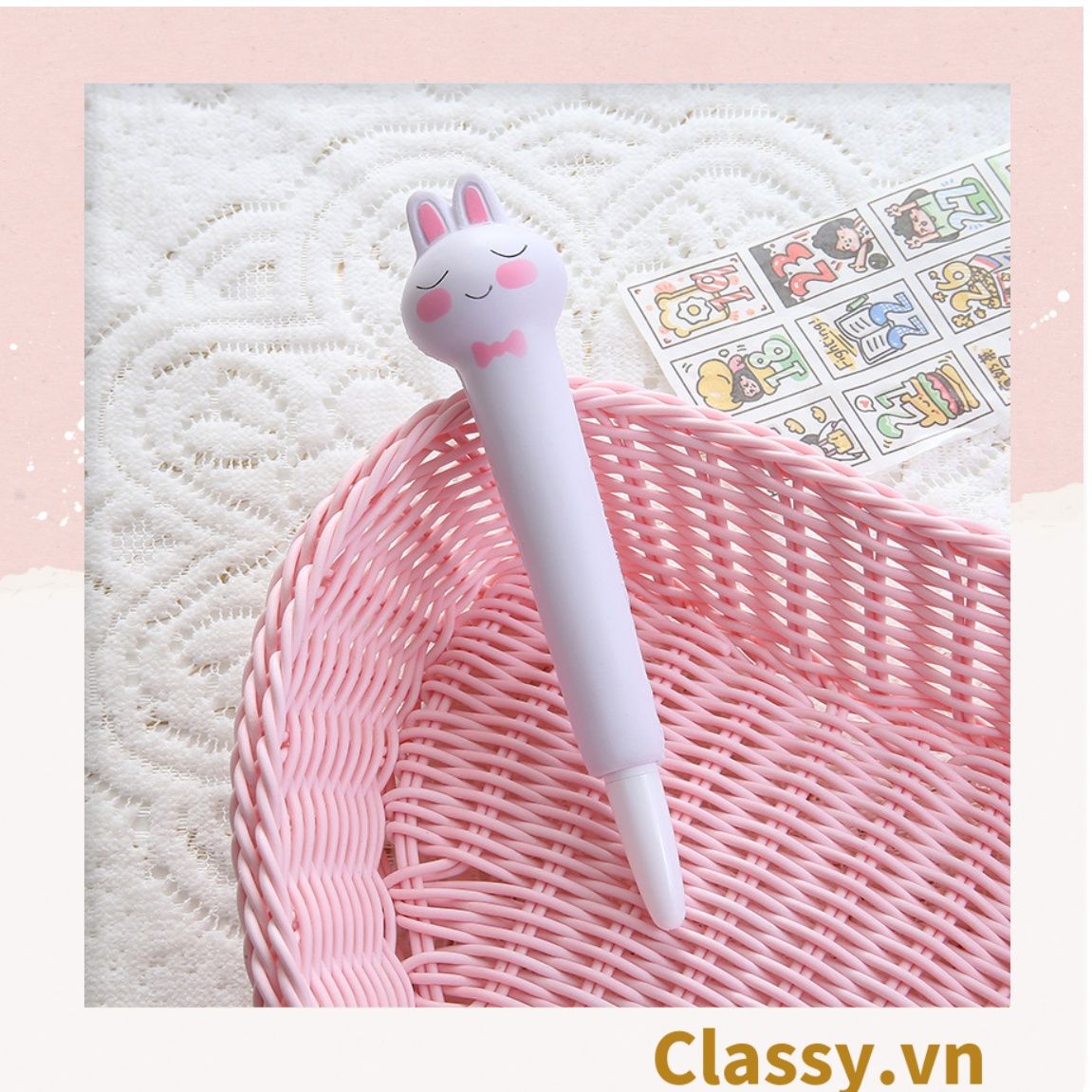 Bút Véo Bút viết squishy siêu dễ thương phục hồi sáng tạo ngòi 0.5mm nhiều màu tùy chọn cho học sinh/sinh viên; dùng viết lên sổ lưu bút, quà tặng, thiệp PK924