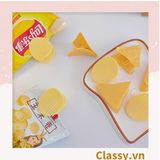  PK936 Kẹp giữ mép túi đồ ăn, túi ăn dở họa tiết minh họa BimBIm snack khoai tây LAYS, tinh nghịch hài hước hot tiktok 