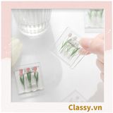  Kẹp giấy nhựa Acrylic trong suốt hoa tulips sử dụng kẹp dấu trang, kẹp giấy ,văn phòng phẩm sáng tạo tiện lợi PK937 