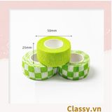  PK939 01 cuộn Băng dính washi tape họa tiết dễ thương hoạ tiết hấm bi nhiều màu,  trang trí sổ tay, văn phòng 