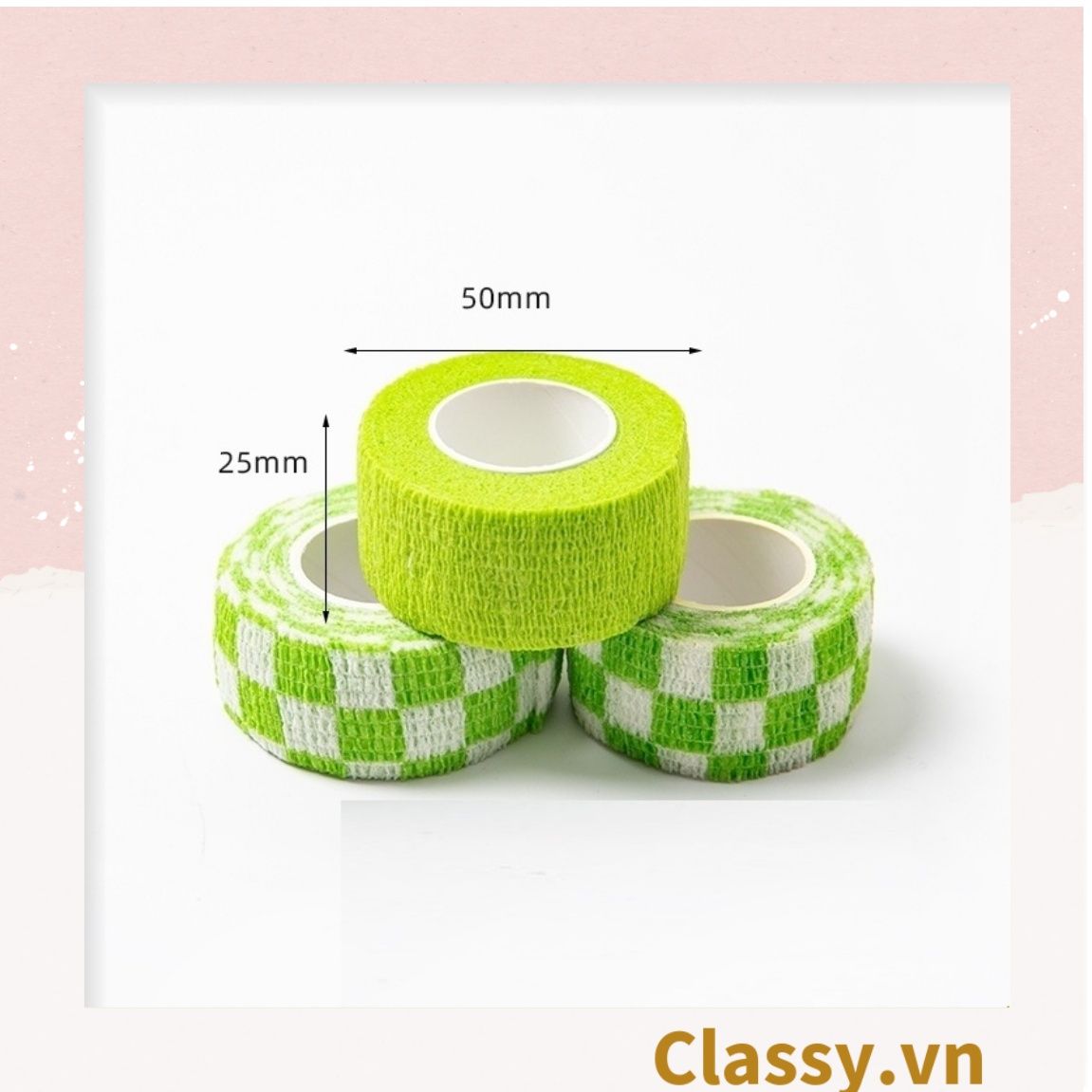  PK939 01 cuộn Băng dính washi tape họa tiết dễ thương hoạ tiết hấm bi nhiều màu,  trang trí sổ tay, văn phòng 