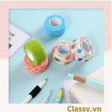  PK939 01 cuộn Băng dính washi tape họa tiết dễ thương hoạ tiết hấm bi nhiều màu,  trang trí sổ tay, văn phòng 