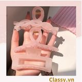  PK947 Kẹp càng cua kiểu mới; Tông màu hồng Họa tiết thạch jelly tông xanh thiên thanh thanh lịch nhiều kích thước 