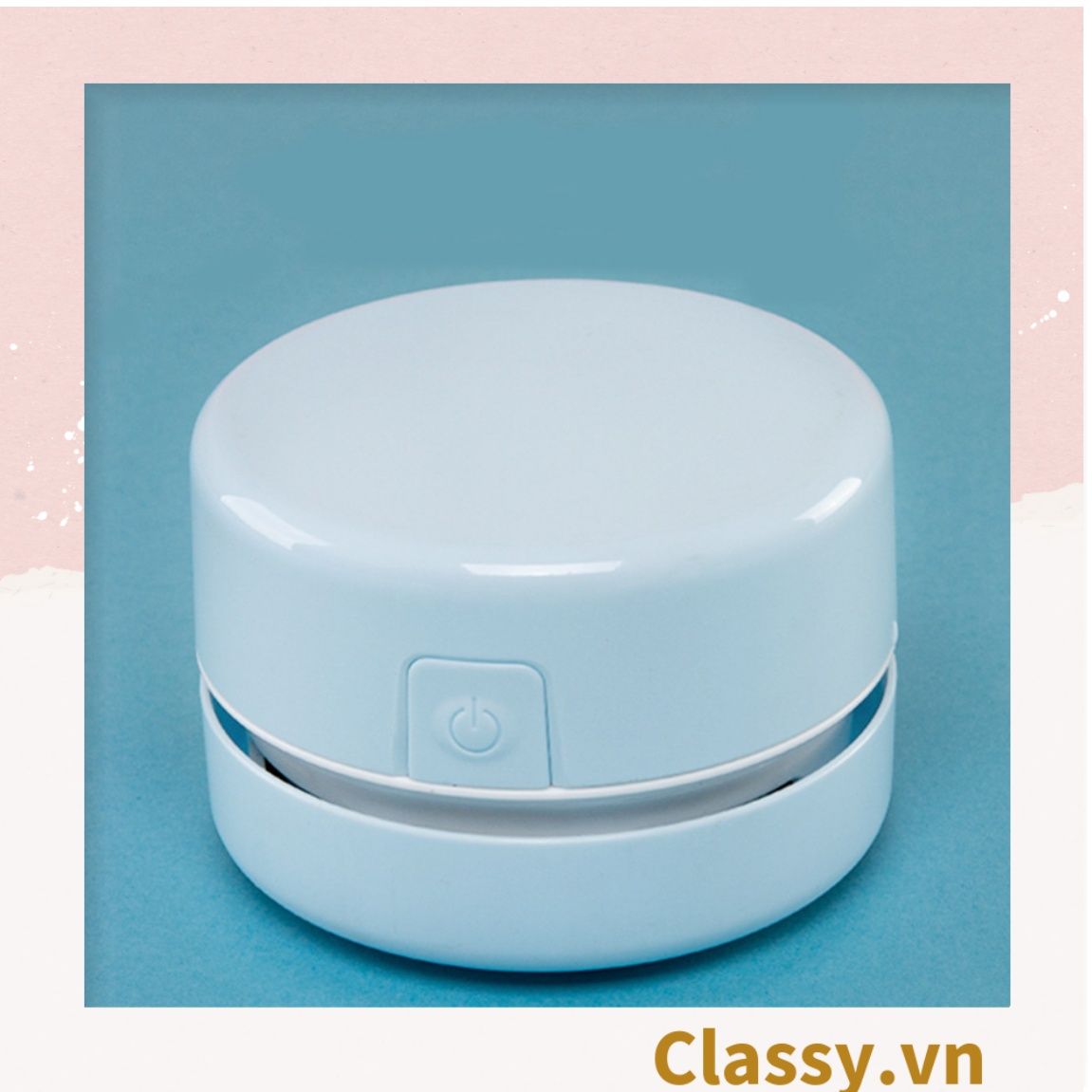 PK949 Máy Hút Bụi Mini Cầm Tay trơn màu, Không Dây Để Bàn Tiện Dụng dùng hút bụi bàn học, ô tô