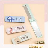  PK951 Lược Mini kèm gương có thể gấp lại, gọn nhẹ, tiện dụng, xinh xắn họa tiết động vật 