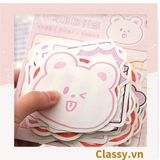  Bộ 90 tờ Giấy ghi chú màu pastel nhiều hình hoạt hình đáng yêu giấy note post it sticker PK958 (không keo) 