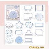  Bộ 90 tờ Giấy ghi chú màu pastel nhiều hình hoạt hình đáng yêu giấy note post it sticker PK958 (không keo) 