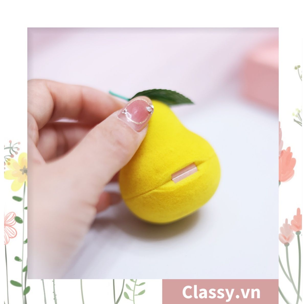 Hộp đựng nhẫn, đựng trang sức hình trái cây độc đáo Q1307