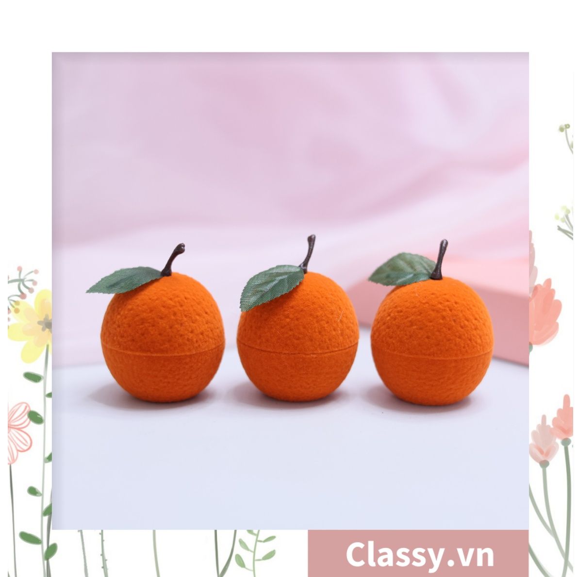 Hộp đựng nhẫn, đựng trang sức hình trái cây độc đáo Q1307