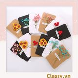  Classy Thiệp chúc mừng, thiệp giáng sinh có gắn hoa khô trang trí Q1366 