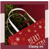  Classy Túi giấy giáng sinh có quai xách cùng nhiều kích cỡ túi Q1376 