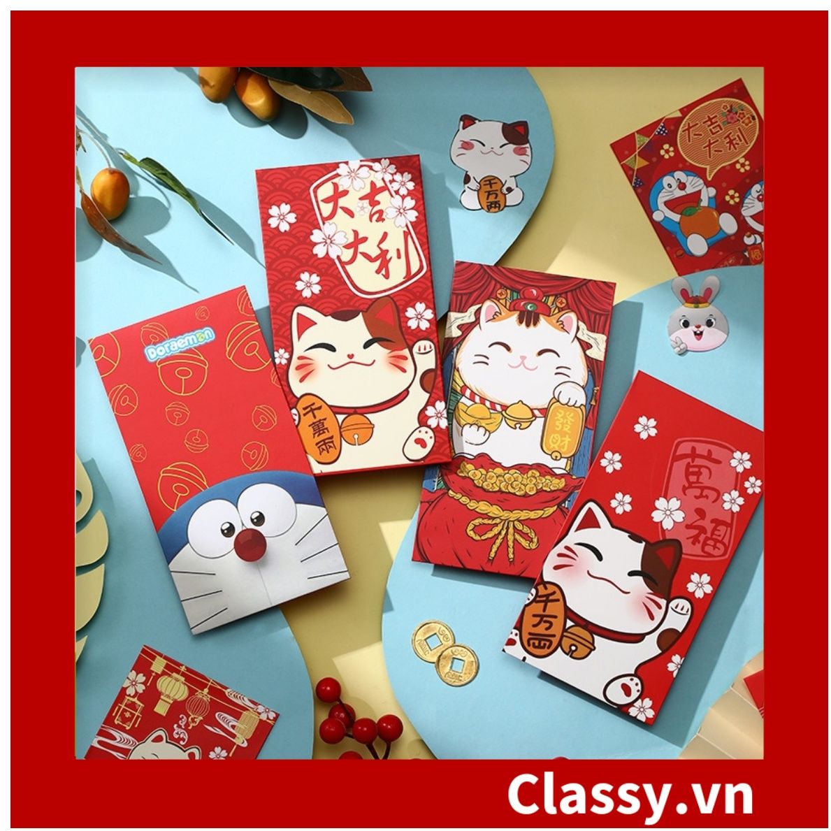 Classy Bao lì xì Tết 2024, chất liệu dày dặn, mẫu mã đa dạng Q1476