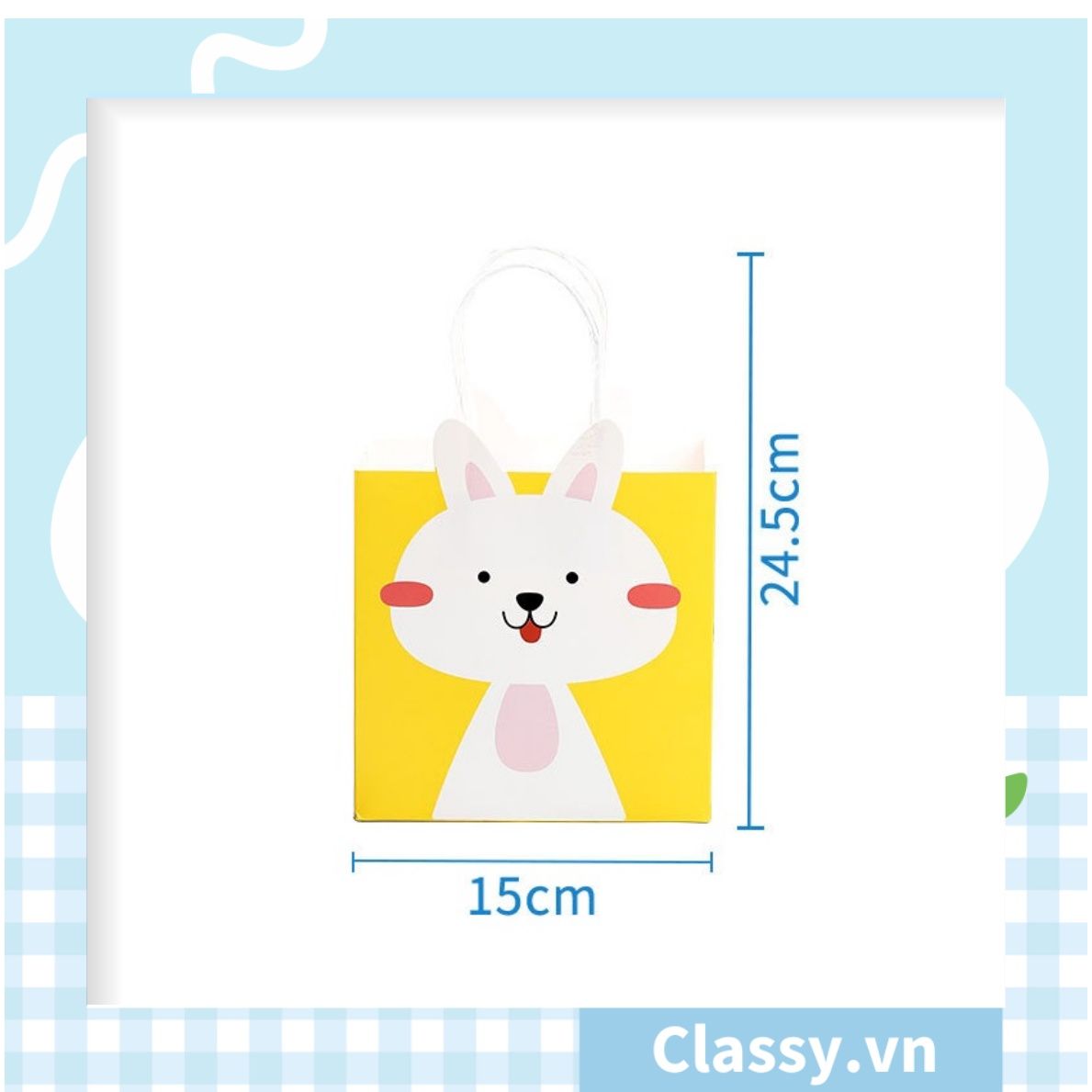 Classy Túi quà tặng, túi giấy quai xách hình con vật siêu dễ thương Q1548