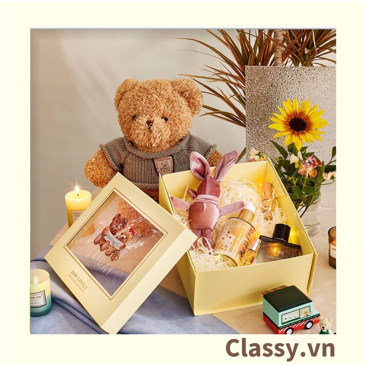 Classy Hộp quà tặng, Túi quà tặng dễ thương, quà sinh nhật, kỷ niệm Q1550