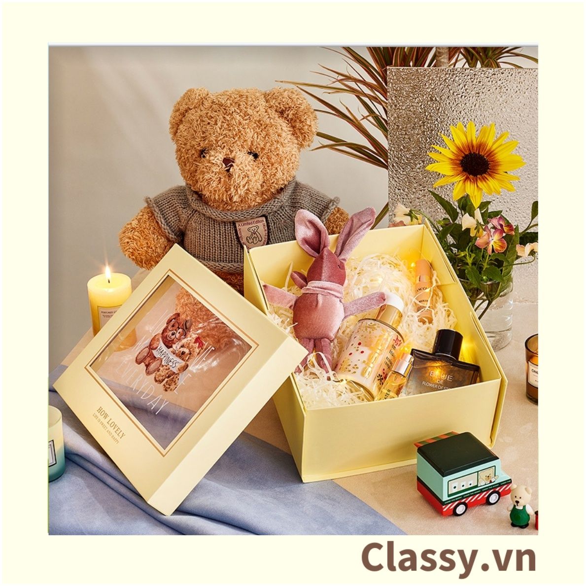Classy Hộp quà tặng, Túi quà tặng dễ thương, quà sinh nhật, kỷ niệm Q1550