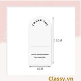  50 Nhãn dán hộp sticker 6*13cm giấy C bóng họa tiết vintage dùng để trang trí, niêm phong Q1705 