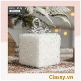  Hộp quà hoặc trang trí cây thông Noel mặt dây chuyền thiên thần cô gái ngôi sao năm cánh Trang trí Giáng sinh Q1769 